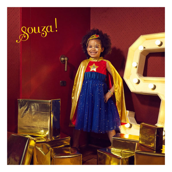 Superhero Girl Costume for Kids - Carnival & Festive Use (2 sizes)