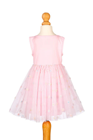 "Roselyne Fancy Dress for toddlers, size 2 yrs, perfect for special events - angle view."