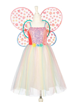 Flora Dress and Wings Set (Green) - Role-Play for Children (3 sizes)