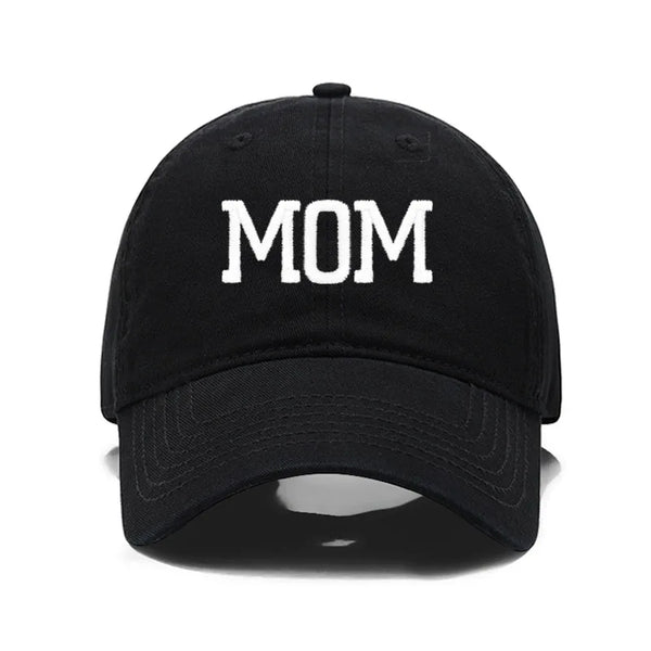 Embroidered Cotton Baseball Cap MOM and DAD