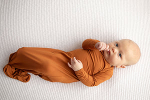 Saddle Knotted Newborn Baby Gown