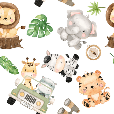 Minky Baby Blanket Safari