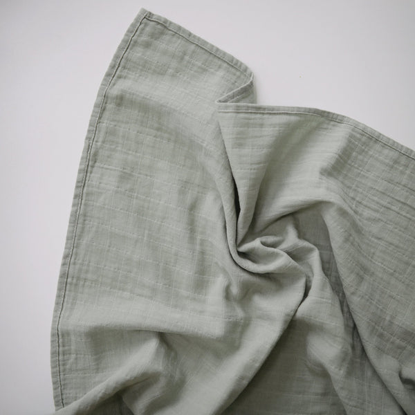 Mushie Organic Cotton Muslin Swaddle Blanket extra soft