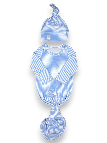 Samuel Knotted Gown Set for babies, featuring soft fabric and a stylish design, perfect for cozy comfort.