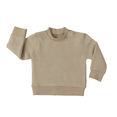 Baby pullover sweatshirt with rivets, perfect for infants, stylish and comfortable for everyday wear.