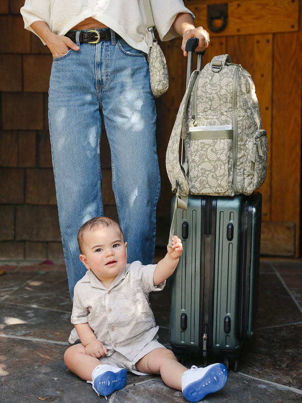 Sazan + JuJuBe Classic Diaper Backpack - Paisley Floral - MOOGCO Baby
