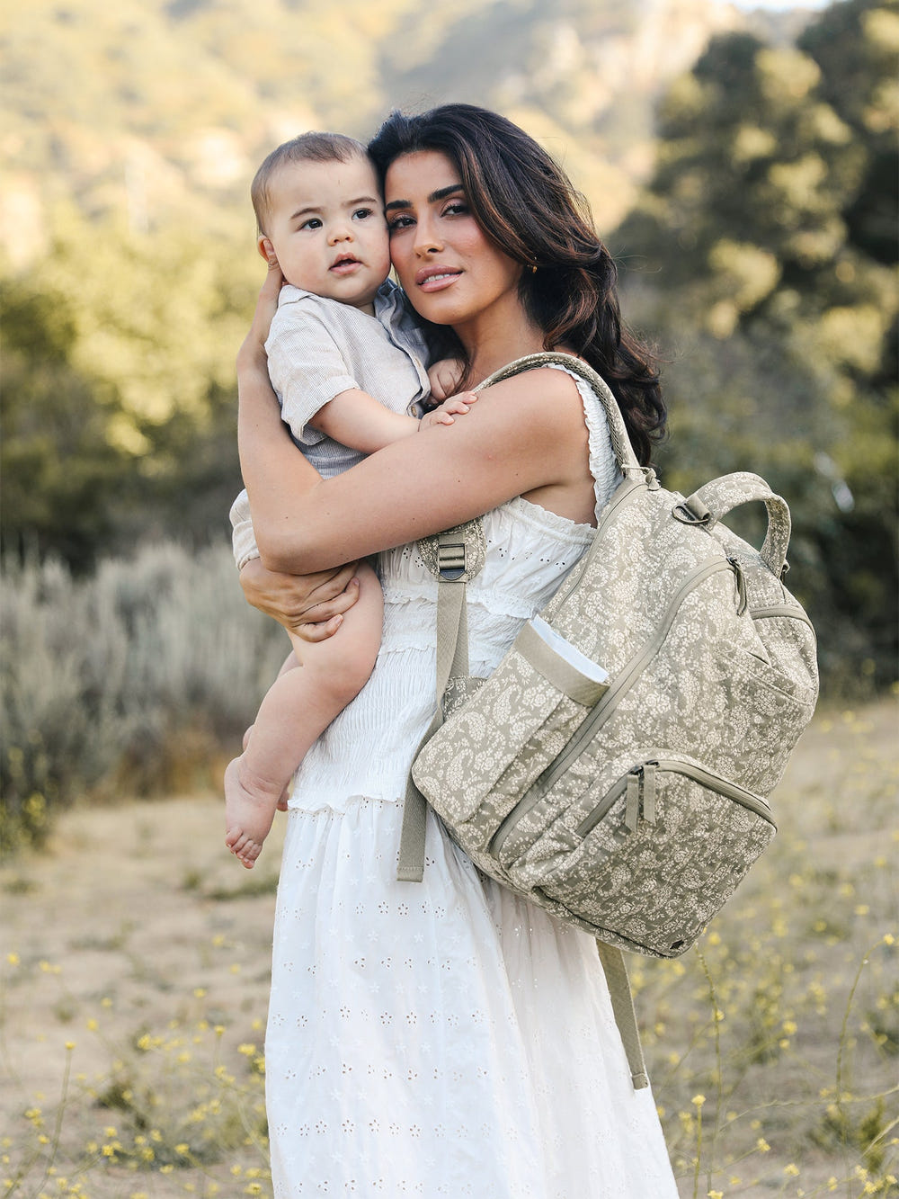 Sazan + JuJuBe Classic Diaper Backpack - Paisley Floral - MOOGCO Baby