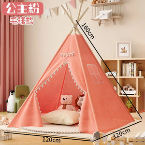 Portable 1.35M kids tent playhouse wigwam for toddlers, perfect for playrooms and ball pits.