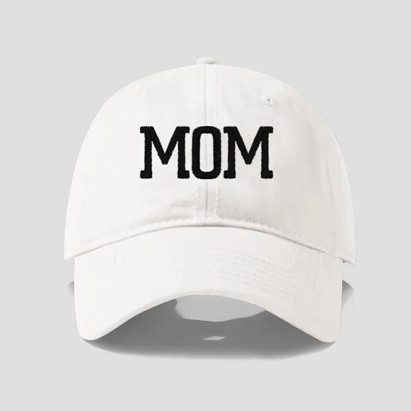 Embroidered Cotton Baseball Cap MOM and DAD
