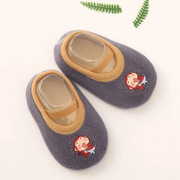 Soft Infant Floor Slippers – Safe & Cozy (0–18M)
