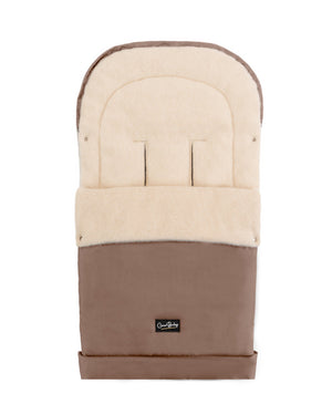 Beige Organic Wool Adjustable Footmuff