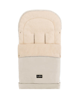 Light Beige Organic Wool Adjustable Footmuff