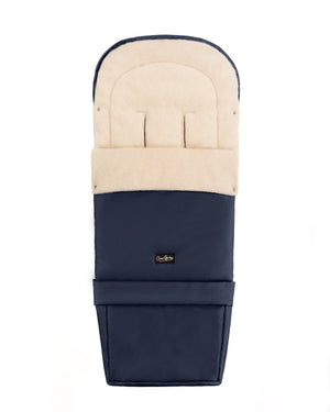 Navy Organic Wool Adjustable Footmuff