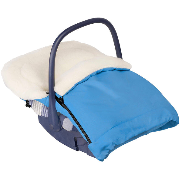 Light Beige Organic Wool Adjustable Footmuff