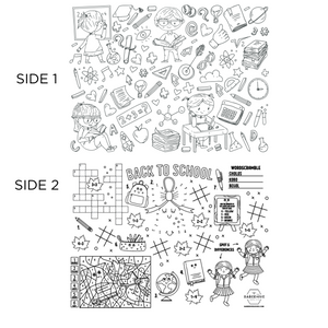 Double Sided Silicone Coloring Placemat