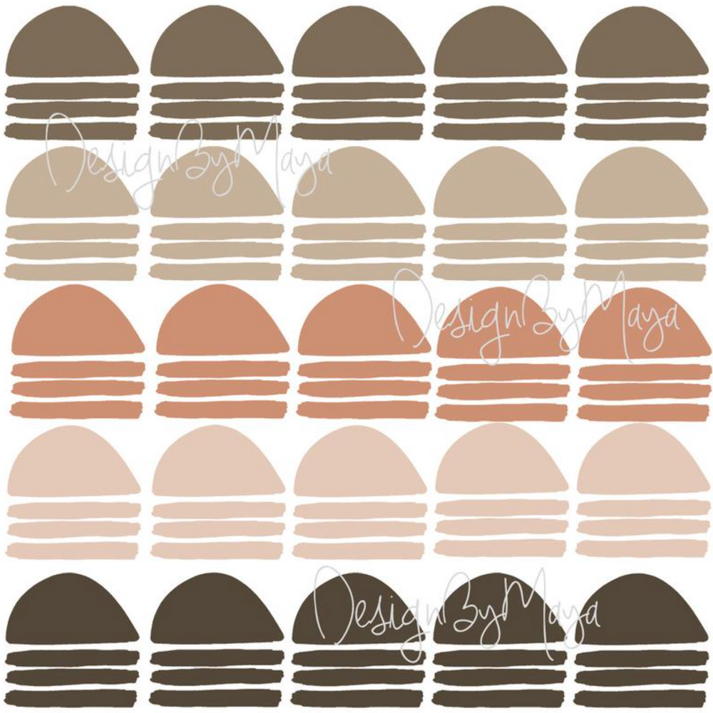 Abstract Curved Arrows - Fabric Nursery Wall Art Decals