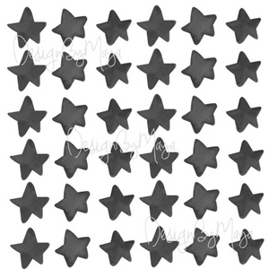 "I Love You to the Moon and Back" - Full Moon and Stars - Fabric Nursery Wall Art Decals
