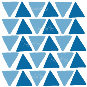 Abstract Equilateral Triangles - Fabric Nursery Wall Art Decals