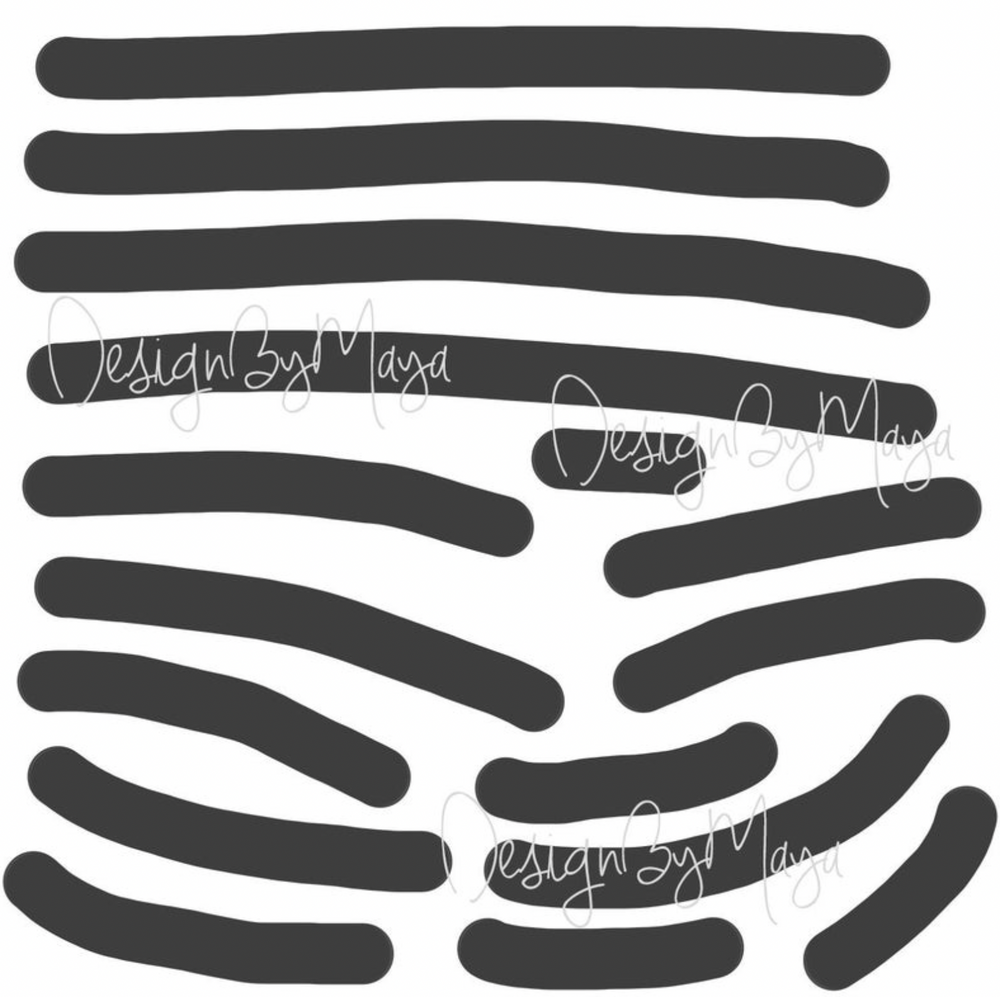 Abstract curvy lines fabric nursery wall art decals for a stylish baby room decor.
