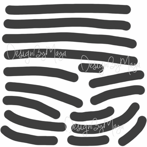 Abstract Curvy Lines - Fabric Nursery Wall Art Decals