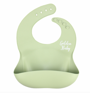 Silicone Pocket Bib // Sage