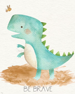 Baby Dinosaurs Set - Luster Paper Nursery Wall Art Prints