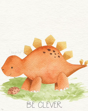 Baby Dinosaurs Set - Luster Paper Nursery Wall Art Prints