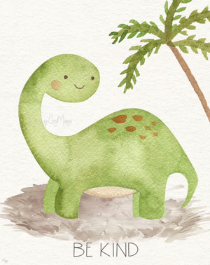 Baby Dinosaurs Set - Luster Paper Nursery Wall Art Prints