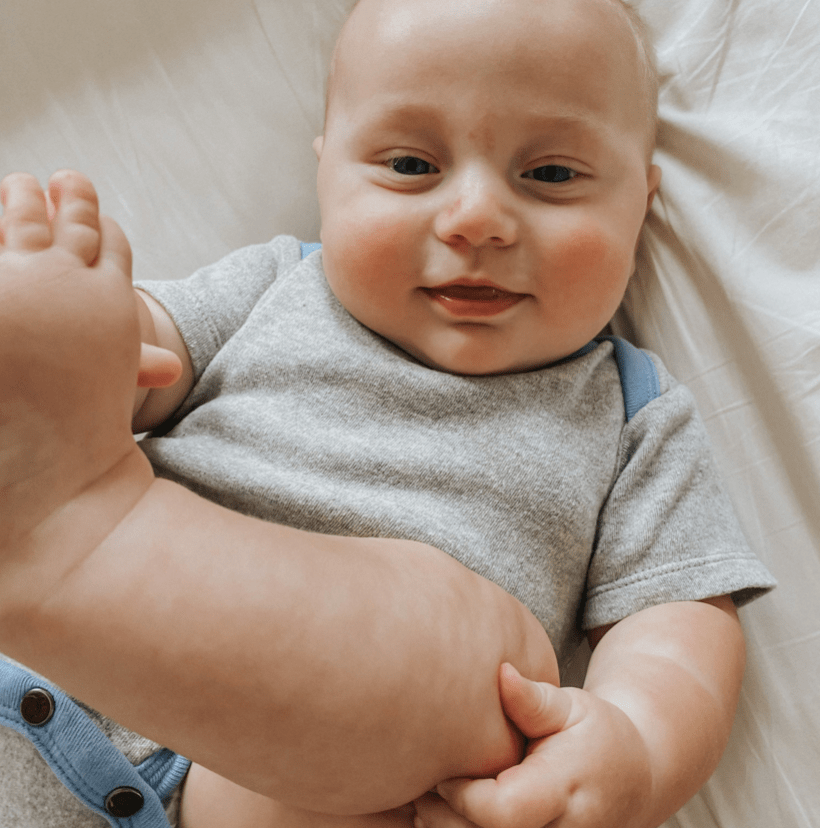 lap bodysuit | periwinkle colorblock