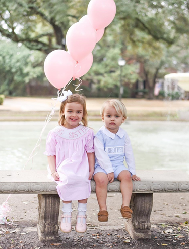 Big Sister Pink Gingham Emmie Dress - Adorable dress for young girls, perfect for special occasions and everyday wear.