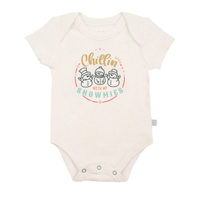 graphic bodysuit | chillin with my snowmies