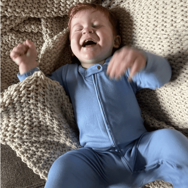 footie |  periwinkle blue