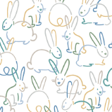Soft baby footie with adorable bunny print, perfect for cozy comfort in one-piece style.