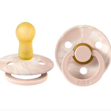 Latex Tie Dye Colour Pacifier - Size 1 (2-Pack) Blush/Ivory