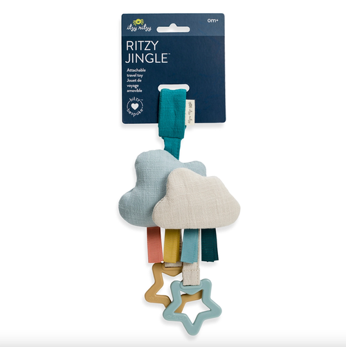 Bitzy Bespoke Ritzy Jingle Travel Toy - Cloud