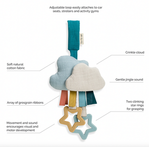 Bitzy Bespoke Ritzy Jingle Travel Toy - Cloud