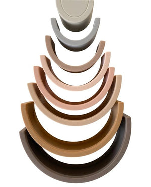 Rainbow Teether Stacker - Neutral