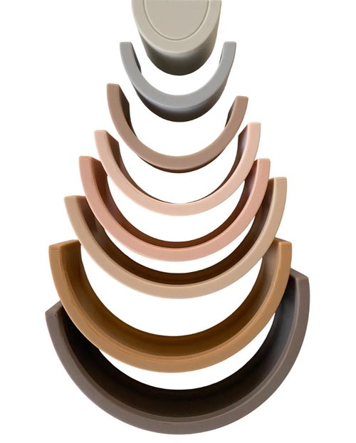 Rainbow Teether Stacker - Neutral