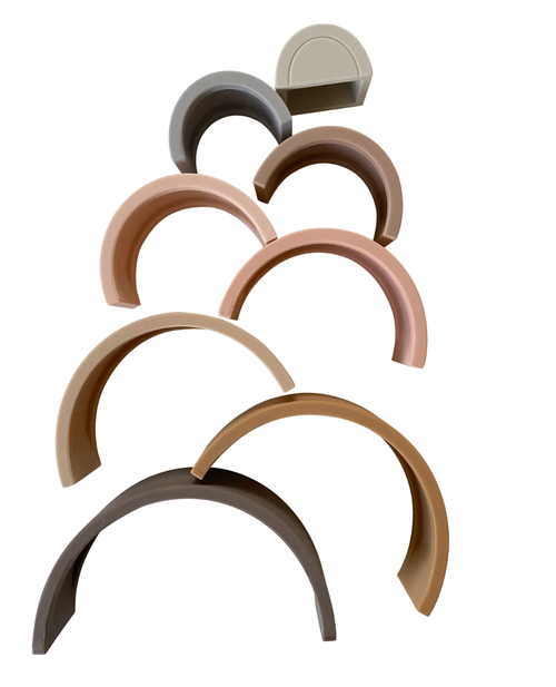 Rainbow Teether Stacker - Neutral