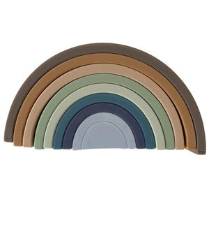 Rainbow Teether Stacker - Eucalyptus