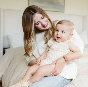 Viscose Organic Cotton Romper - Dune Stripe