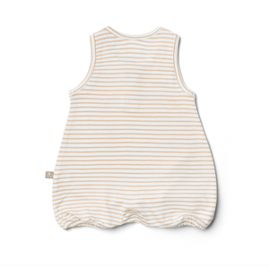 Viscose Organic Cotton Romper - Dune Stripe