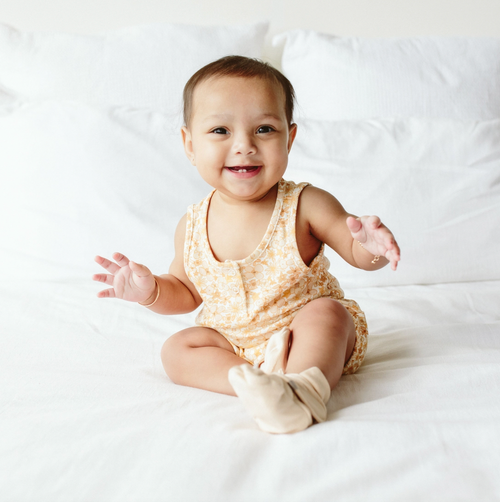 Viscose Organic Cotton Romper - Wildflowers