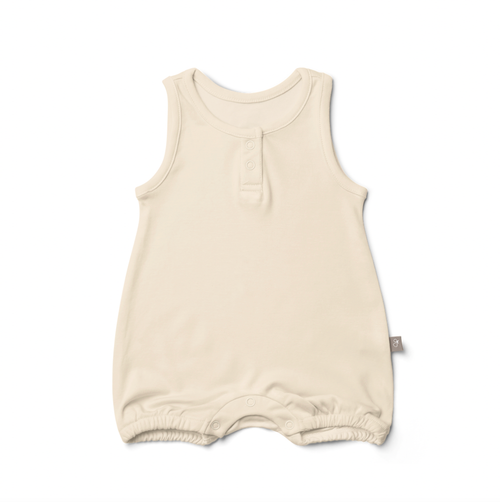 Viscose Organic Cotton Romper - Dune
