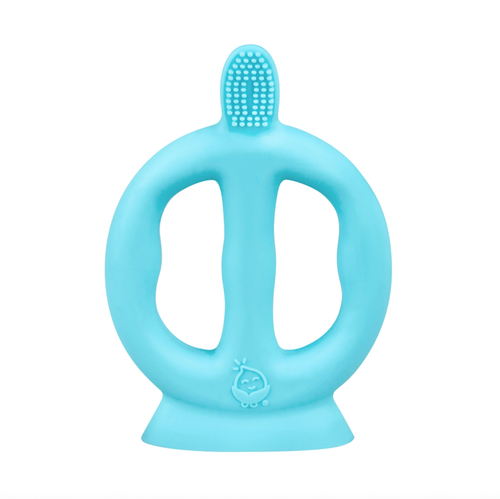 Silicone Learning Toothbrush - Aqua