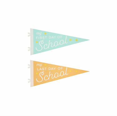 First And Last Day Pennant Flags