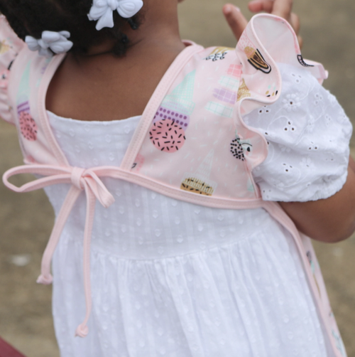 Pink Ice Cream Flutter Bapron