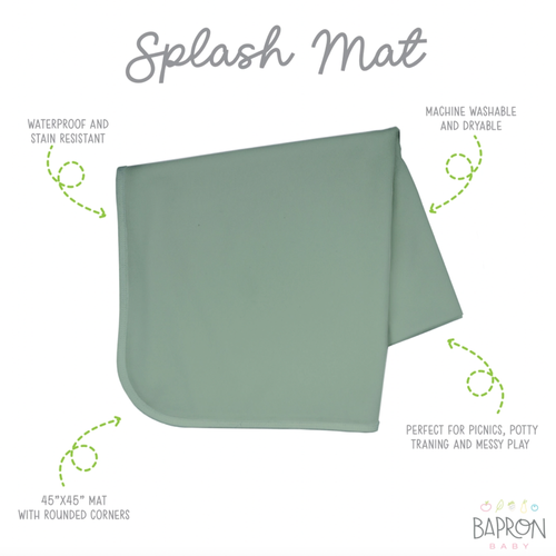 Waterproof Splash Mat - Minimalist Sage