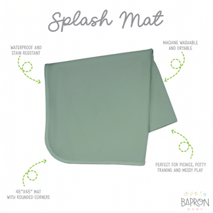 Waterproof Splash Mat - Minimalist Sage