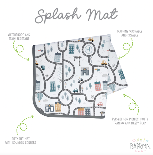 Waterproof Splash Mat - Tiny Town